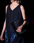 EP YAYING Pleated Acetate Tote Bag with Detachable Pouch