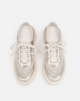 EP YAYING Chinese Brocade Embellished Flatform Sneakers