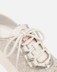 EP YAYING Chinese Brocade Embellished Flatform Sneakers