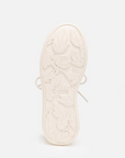 EP YAYING Chinese Brocade Embellished Flatform Sneakers