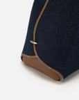 EP YAYING Denim-Leather Patchwork Handbag
