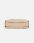 EP YAYING Suede-Effect Leather Double-Clasp Tote