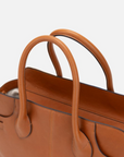 EP YAYING Leather Double-Clasp Tote Boston Crossbody Bag