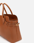 EP YAYING Leather Double-Clasp Tote Boston Crossbody Bag