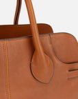 EP YAYING Leather Double-Clasp Tote Boston Crossbody Bag