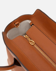 EP YAYING Leather Double-Clasp Tote Boston Crossbody Bag
