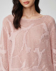 EP YAYING Drop-Shoulder Open-Knit Top