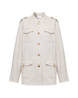 EP YAYING Stand Collar Drawstring Waist Traveler Jacket