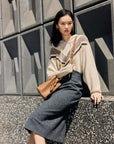 EP YAYING Yak Wool Knit Sweatshirt