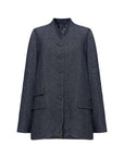 EP YAYING Stand-Collar Denim Jacket
