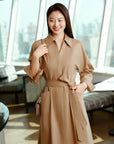 YAYING Mulberry Silk and Wool Dress EPKPW4301AE