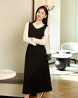 YAYING Wool Black Dress EPKPW4104AH
