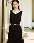 YAYING Wool Black Dress EPKPW4104AH