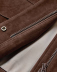 YAYING Full-Length Suede Coat