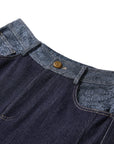 YAYING Long High-Waist Flared Denim Pants
