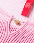 YAYING Textured Short-Sleeve Knit Sweater EPKES9508AF