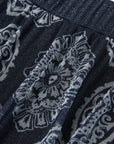 EP YAYING Chinese Style Printed Slimming Skirt