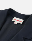 EP YAYING Navy Mesh Triacetate Blazer