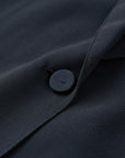 EP YAYING Navy Mesh Triacetate Blazer