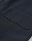 EP YAYING Navy Mesh Triacetate Blazer
