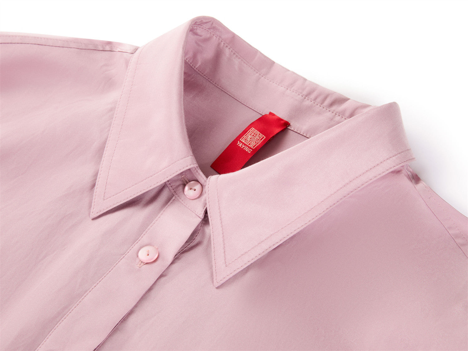YAYING Mulberry Silk Lapel Shirt EPKAS2101AF