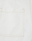 EP YAYING Tencel Linen High-Waist Wide-Leg Denim Shorts