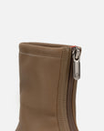 EP YAYING Elastic Sheepskin Block Heel Slim Boots