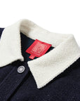 YAYING Color-Block Boucle Lapel Coat