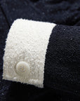 YAYING Color-Block Boucle Lapel Coat