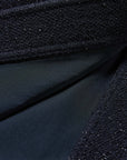 YAYING Color-Block Boucle Lapel Coat