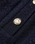 YAYING Navy Boucle Dress