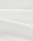Silk-Cotton Blend Embroidered Three-Quarter Lantern Sleeve Round-Neck Shirt