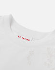EP YAYING Cotton Printed Slim-Fit Short-Sleeve T-Shirt