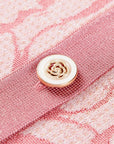 YAYING Pink Sheer Knit Cardigan
