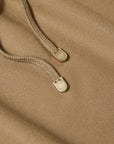 YAYING Wool Cashmere Drawstring A-Line Skirt