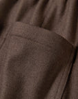 YAYING Wool Relaxed Elastic-Waist Straight-Leg Pants