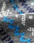 EP YAYING Fair Isle Vintage Jacquard Short-Sleeve Knit Top