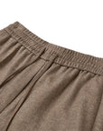 YAYING Wool Relaxed Elastic-Waist Straight-Leg Pants