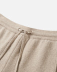 EP YAYING 100% Cashmere Relaxed Wide-Leg Knit Pants