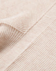 YAYING Mock-Neck Cable-Knit Cashmere-Silk Top