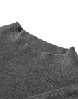 YAYING Mock-Neck Cable-Knit Cashmere-Silk Top