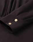 YAYING Silk Waist-Cinched Shirt
