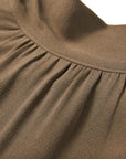 YAYING Relaxed Silk Blouse with Ribbon Tie