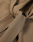 YAYING Relaxed Silk Blouse with Ribbon Tie