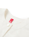 YAYING Silk Jacquard Crew-Neck Relaxed Long Sleeve Shirt