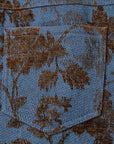 EP YAYING Chenille Jacquard Straight-Leg Pants