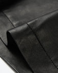 EP YAYING Minimalist Commuter Leather Shorts