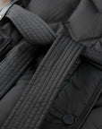 YAYING Black Quilted Long Coat