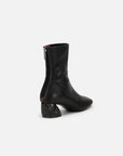 EP YAYING Elastic Sheepskin Block Heel Slim Boots
