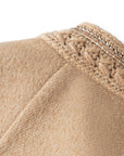 YAYING Beige Embroidered Shirt